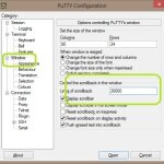 Permanently Change Window Scrollback Size Of Putty [Quick Tip]