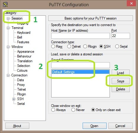 Permanently change the Window scrollback size of Putty