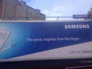 samsung-penis-billboard